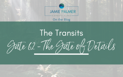 Human Design Transits – Gate 62 – The Gate of Details- Preponderance of the Small